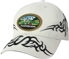 Embroidered Cap White